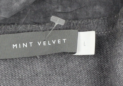 Womens UK Size L Mint Velvet Grey Pullover Jumper