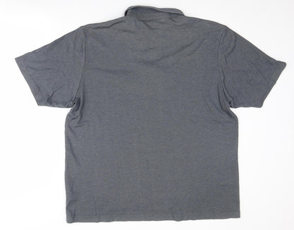 Carabou Men's Grey XL Polo Shirt Short Sleeve