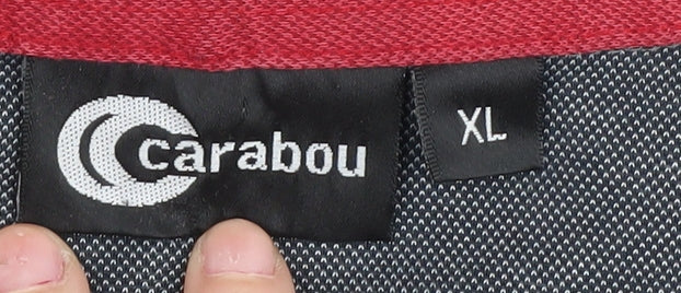 Carabou Men's Grey XL Polo Shirt Short Sleeve