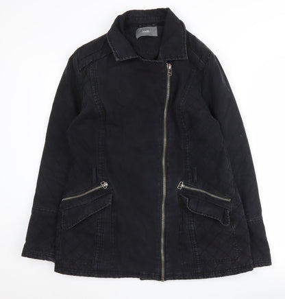 Womens UK Size 14 South Black Bomber Jacket