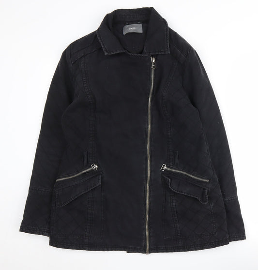 Womens UK Size 14 South Black Bomber Jacket