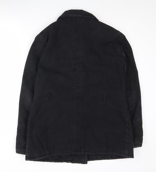 Womens UK Size 14 South Black Bomber Jacket