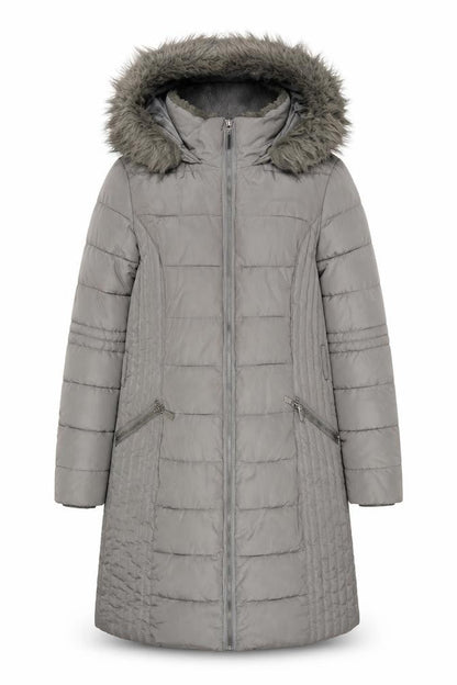 Womens UK Size S Wallis Grey Puffer Jacket