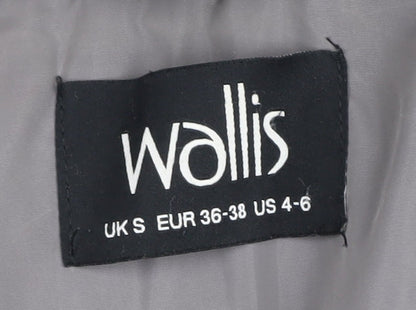 Womens UK Size S Wallis Grey Puffer Jacket