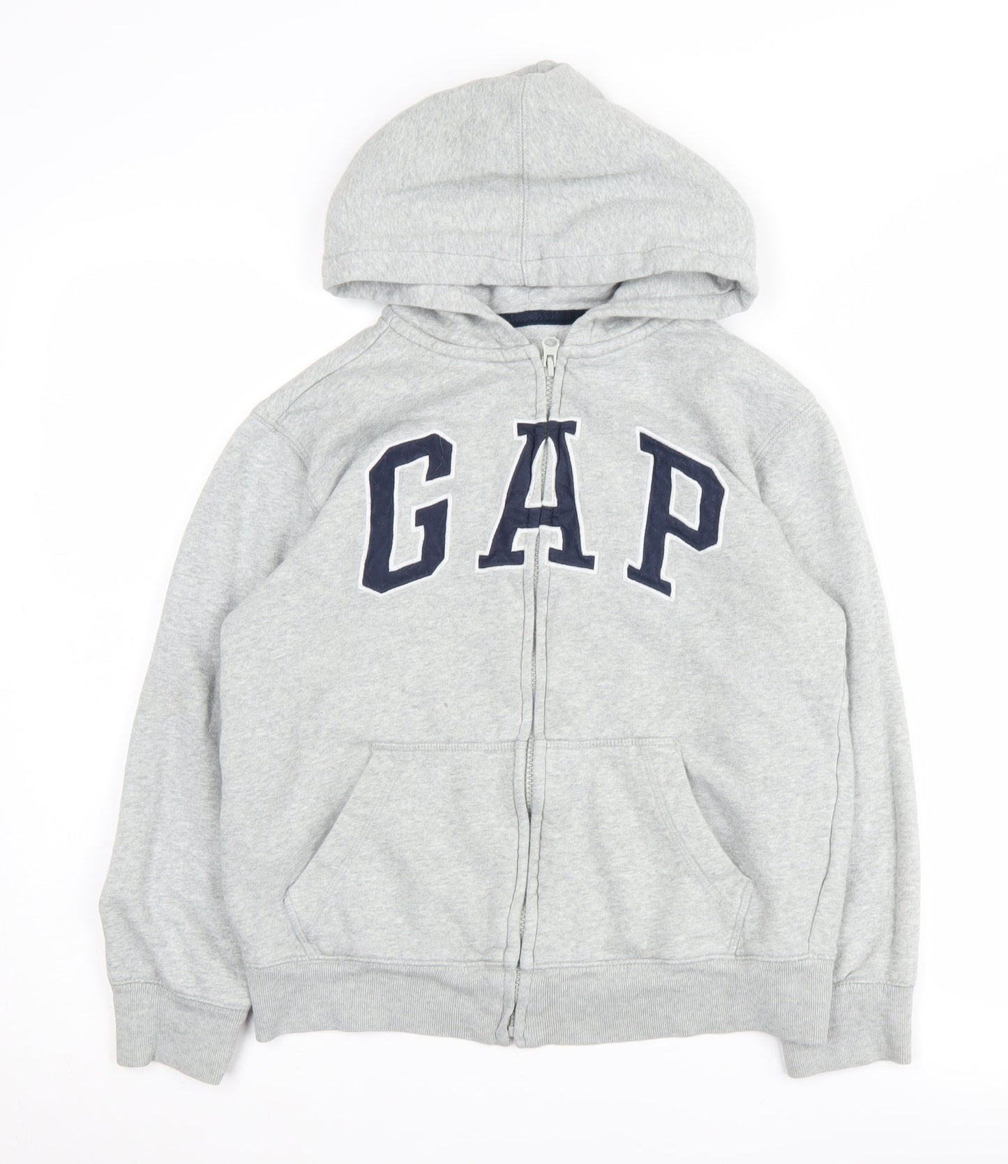 Gap Boys Grey Full Zip Hoodie - Large, Casual Wear