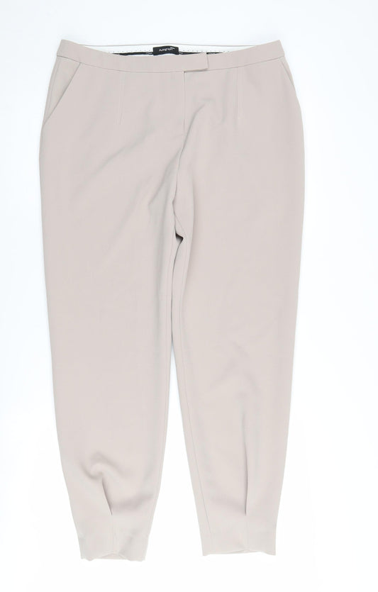 Autograph Women's Beige Trousers, Size 14, Business Casual