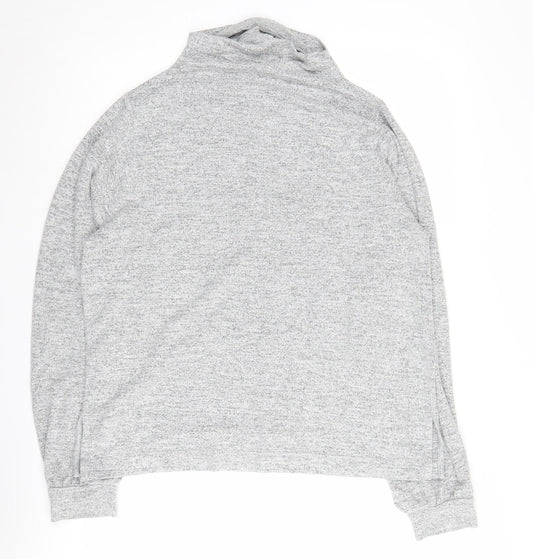 Gap Women's Grey Mock Neck Pullover Jumper M
