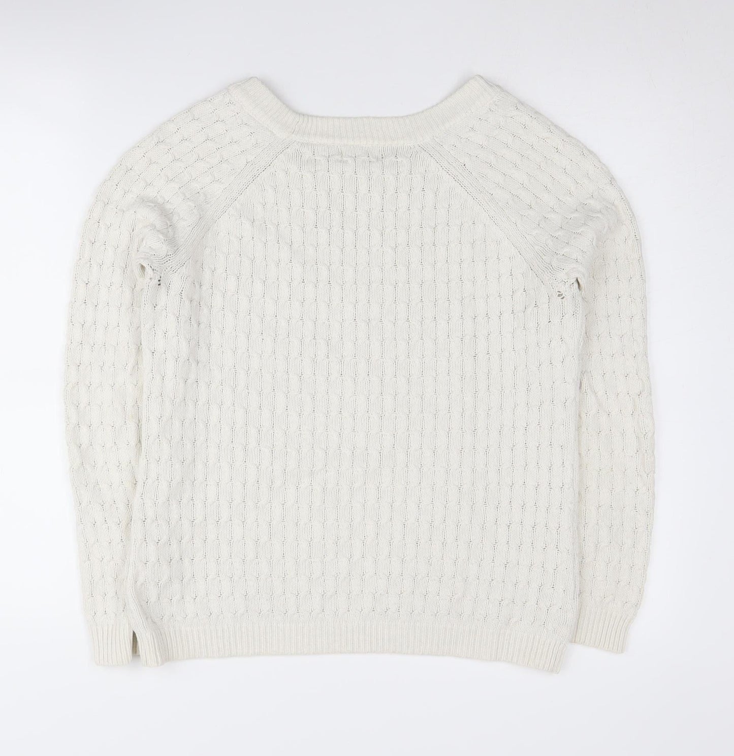 Womens UK Size M Old Navy Ivory Pullover Jumper