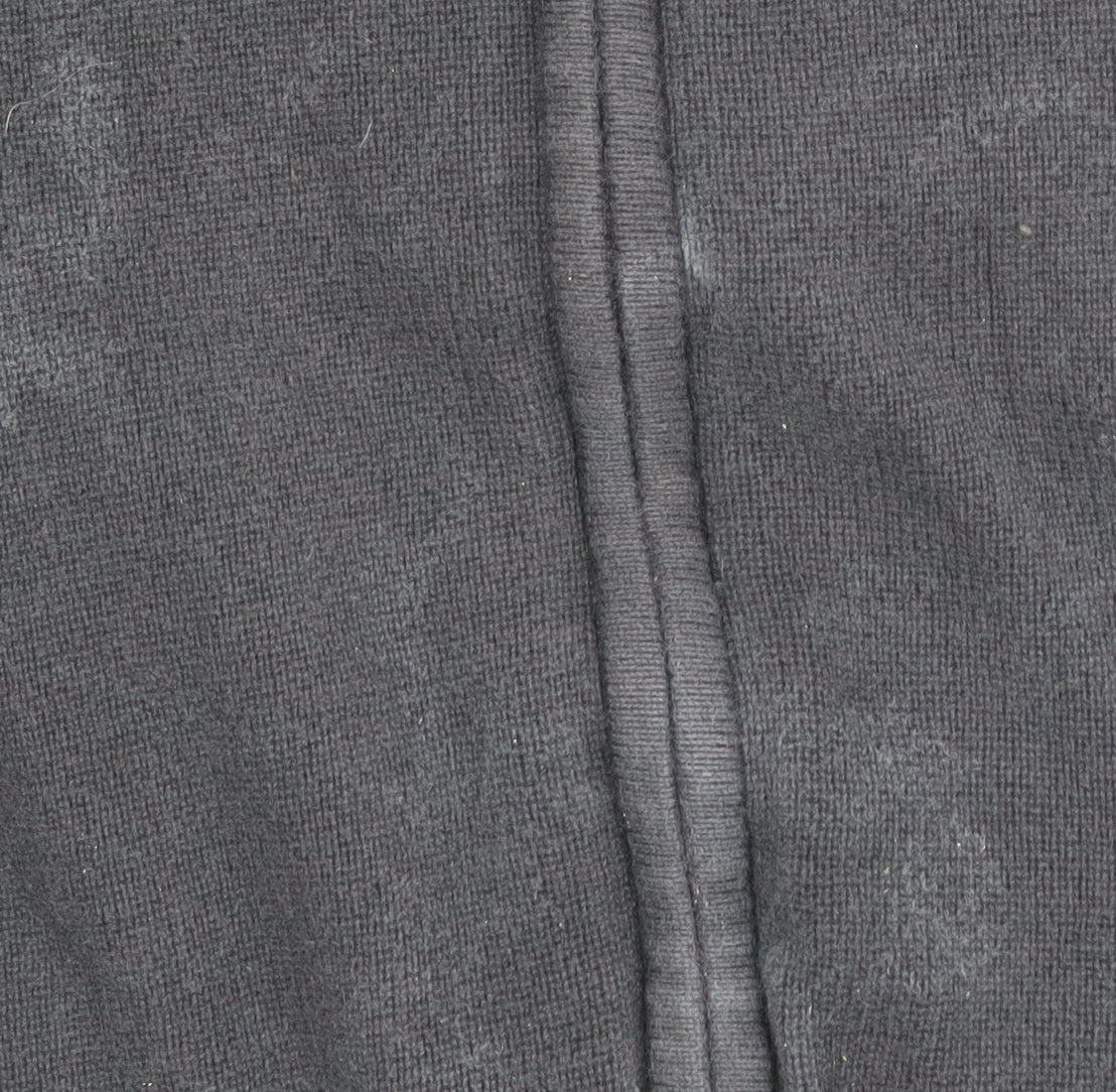 Next Boys Black Full Zip Jumper 11 Years Cotton Knit
