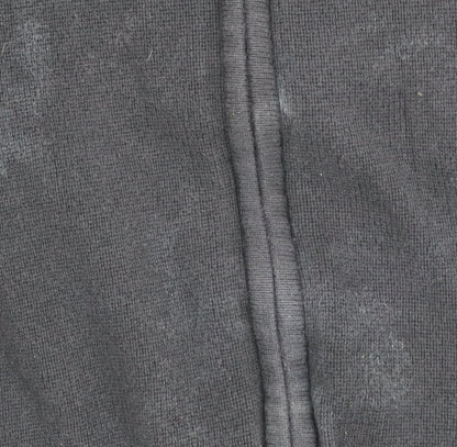 Next Boys Black Full Zip Jumper 11 Years Cotton Knit