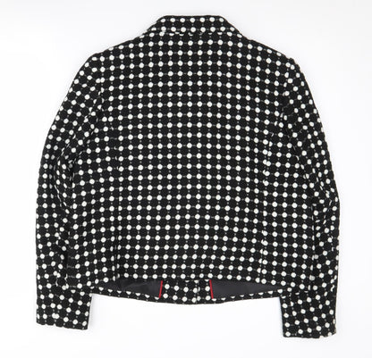 Marks and Spencer Women's Black Polka Dot Blazer Size 16