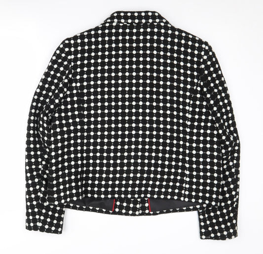 Marks and Spencer Women's Black Polka Dot Blazer Size 16