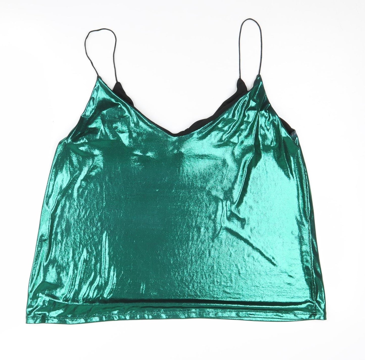 Womens UK Size L H&M Green Camisole Tank
