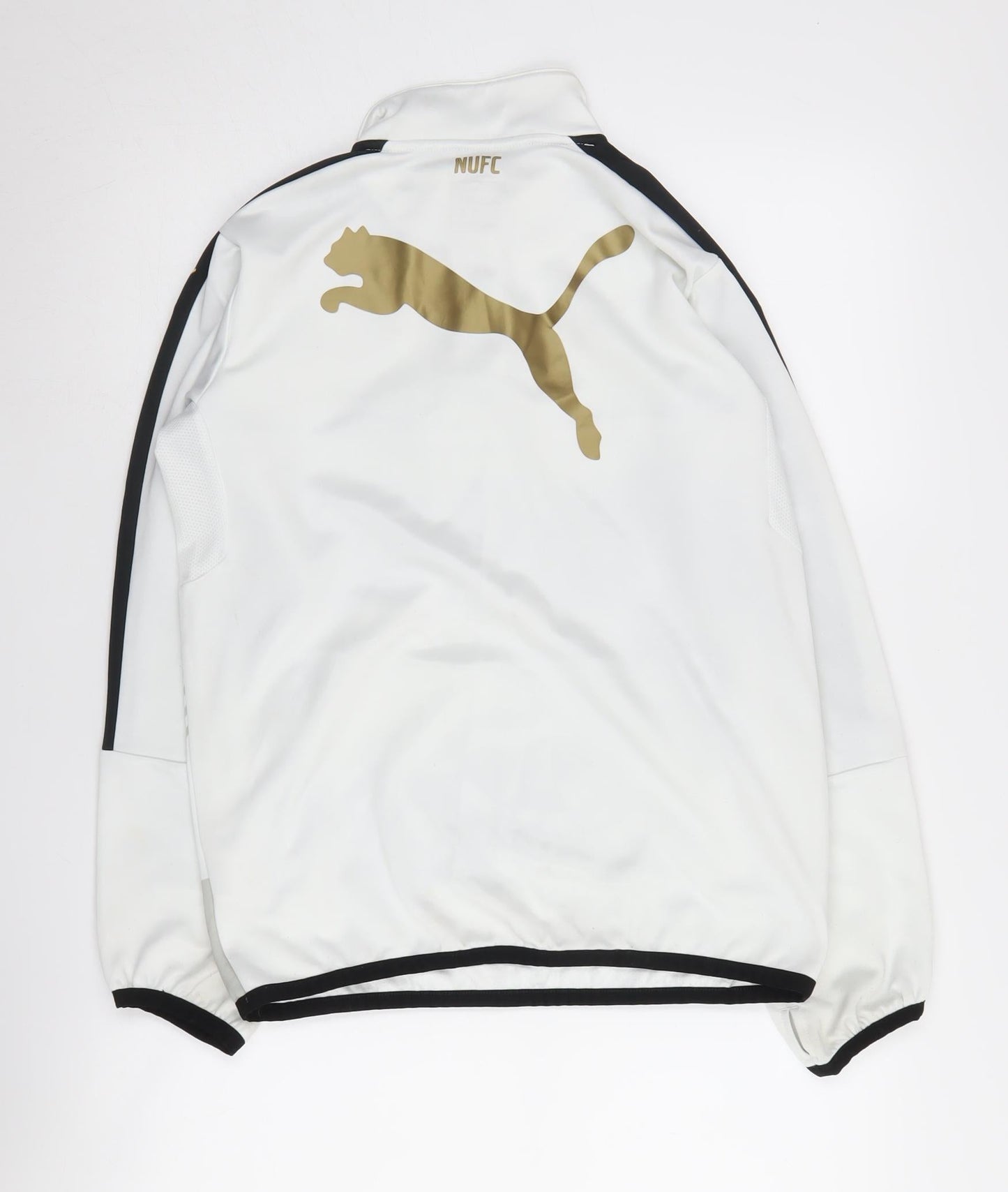 Puma Boys' White & Black Football Pullover - Size 14
