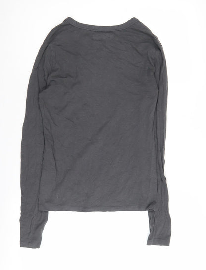 Abercrombie & Fitch Women's Grey Basic T-Shirt S