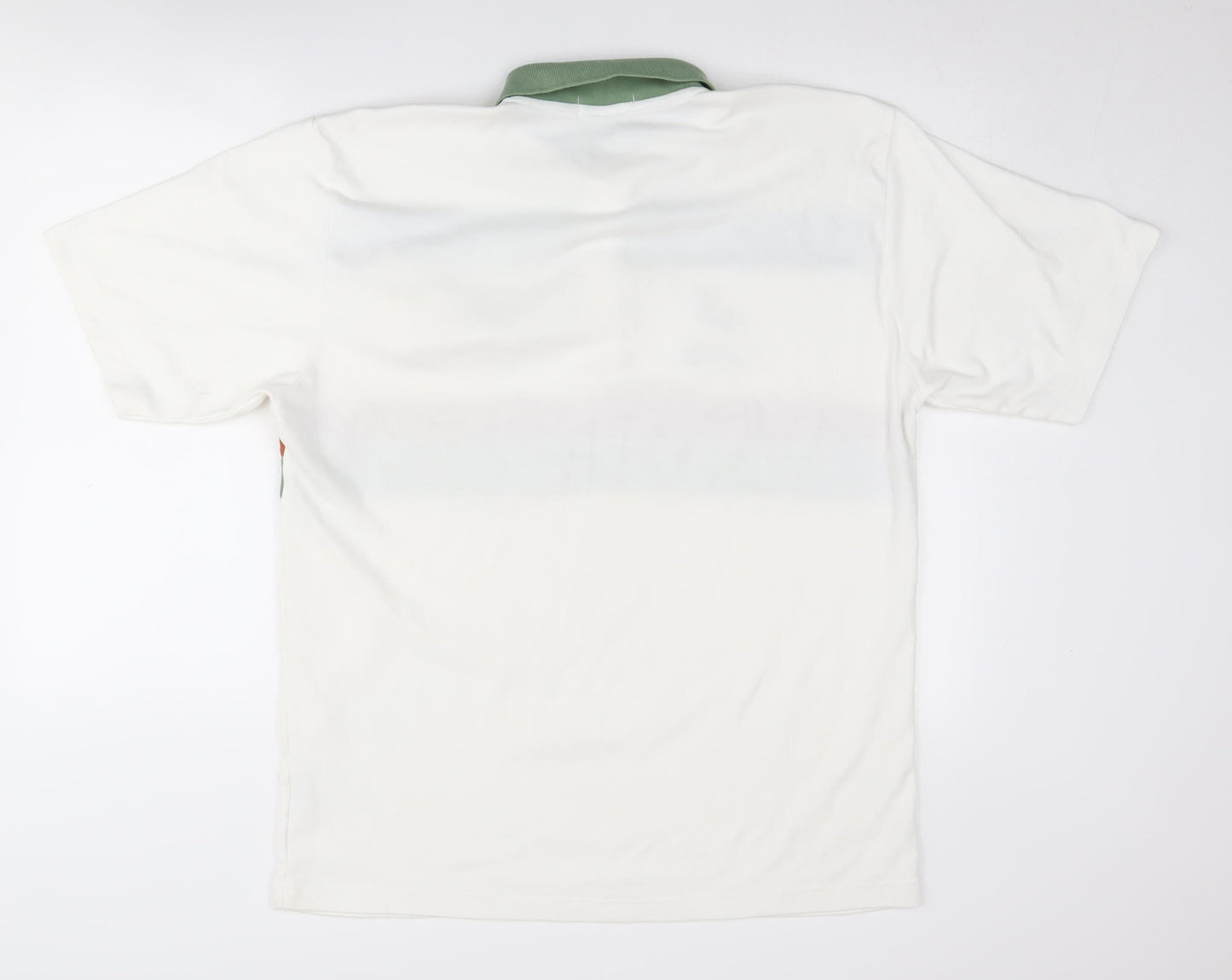 On Stage Men's 2XL White Polo Shirt - Colourblock Casual