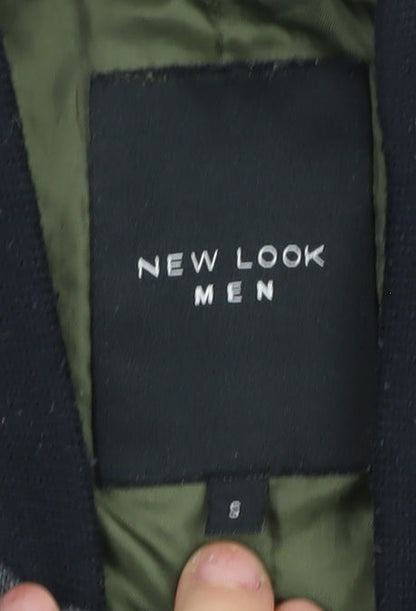 Mens UK Size S New Look Grey Bomber Jacket