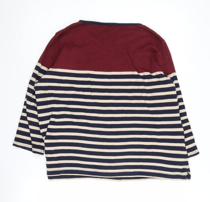 Isle Multicoloured Women's Striped T-Shirt L