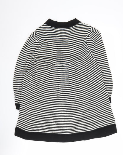 Evans Women's Black Striped Cardigan Size 20