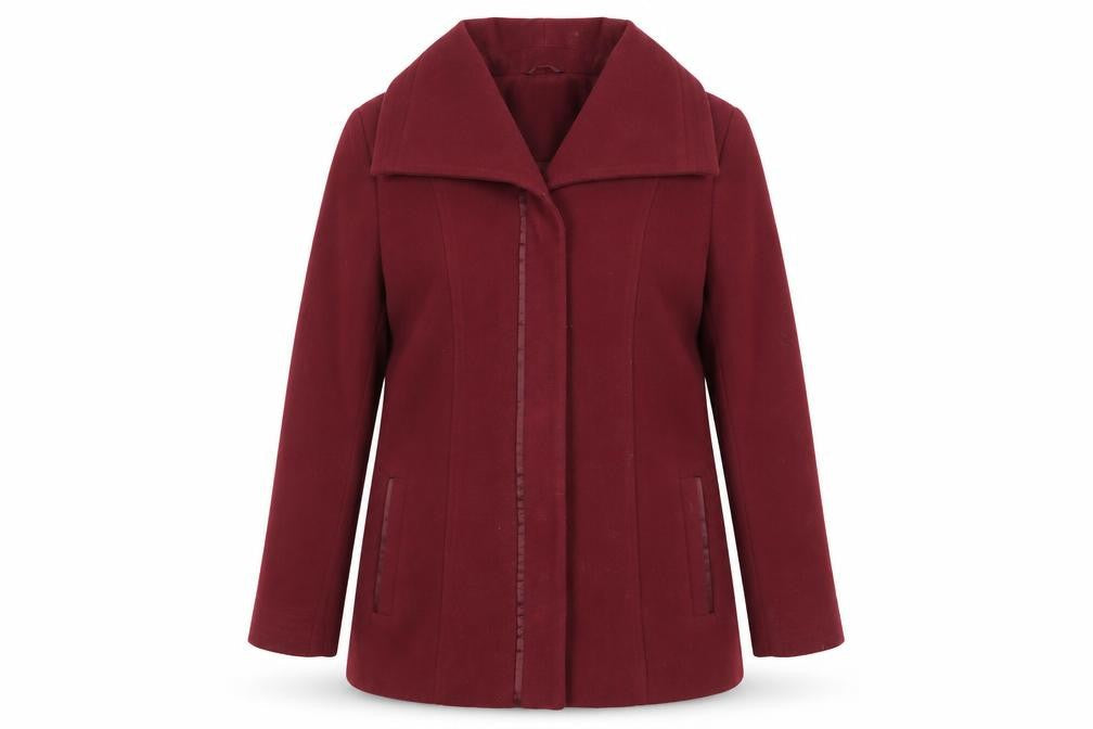 Womens UK Size 18 Marks and Spencer Red Overcoat