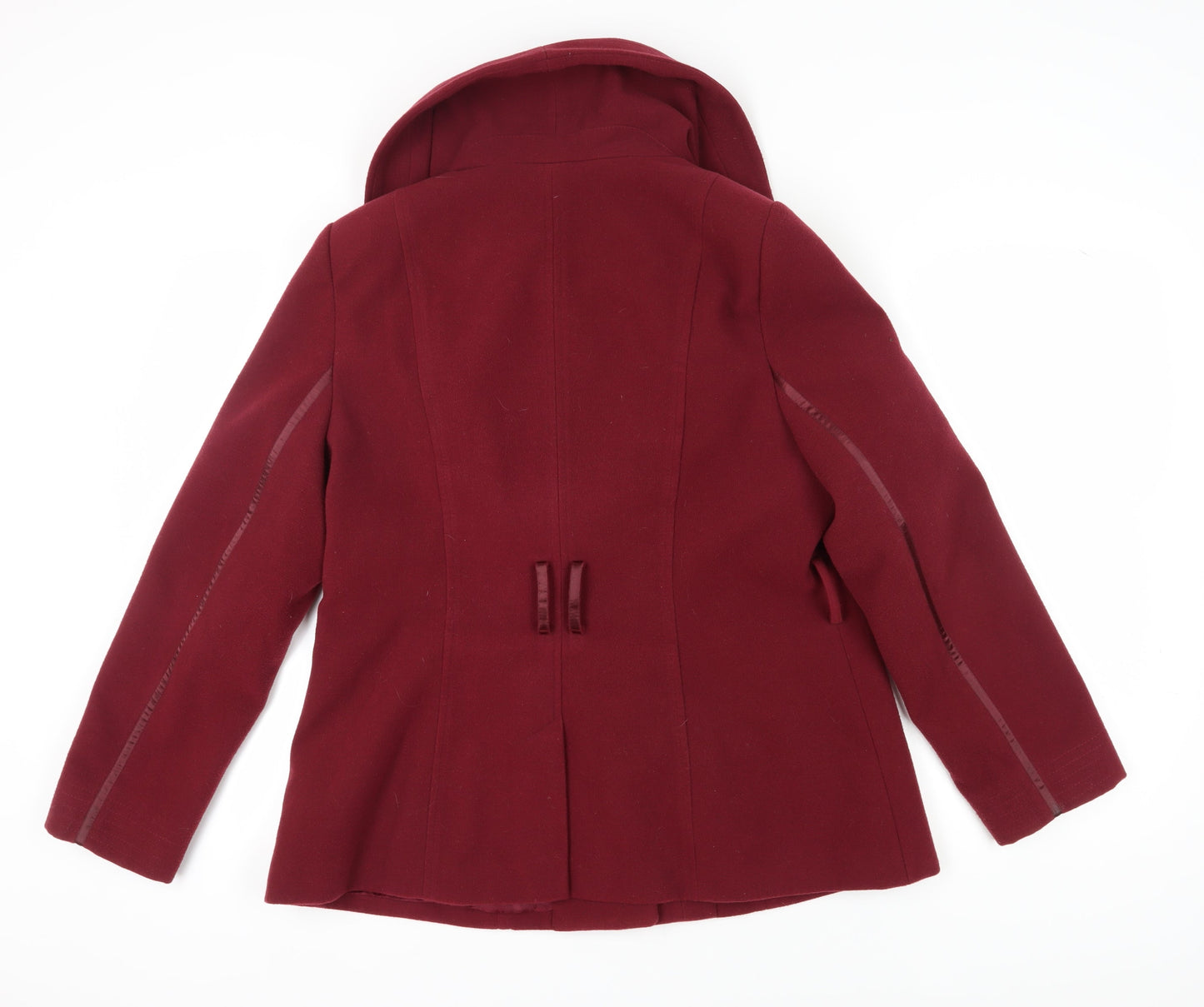 Womens UK Size 18 Marks and Spencer Red Overcoat