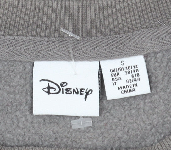 Womens UK Size S Disney Grey Pullover Sweatshirt