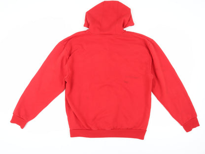 Mens UK Size L Slazenger Red Full Zip Hoodie
