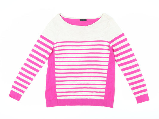 Womens UK Size 16 M&Co Pink Pullover Jumper