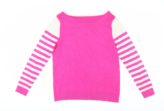 Womens UK Size 16 M&Co Pink Pullover Jumper