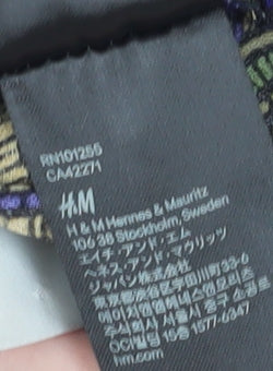 H&M Women's Multicoloured Geometric Shorts, Size 8