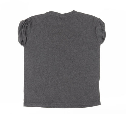 Unisex Adults UK Size 12 Harry Potter Grey Basic T-Shirt