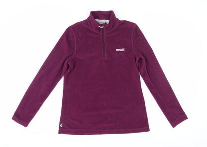 Regatta Women's Purple Pullover Fleece Size 12 Sweatshirt