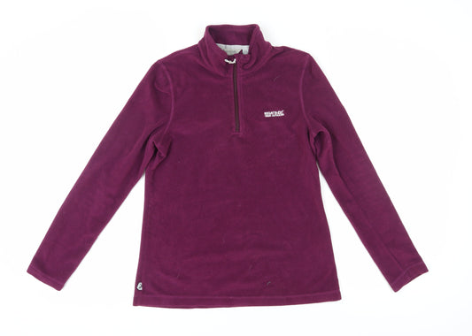 Regatta Women's Purple Pullover Fleece Size 12 Sweatshirt