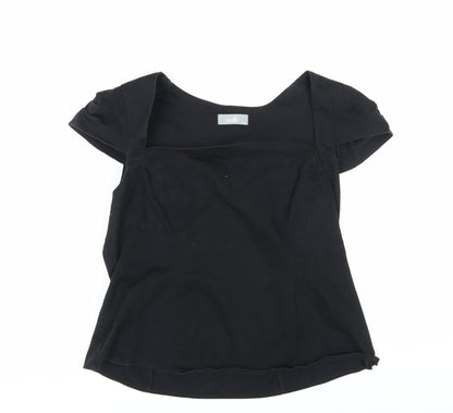 Womens UK Size 20 Wallis Black Basic Blouse