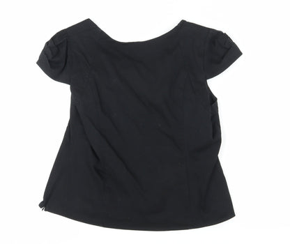 Womens UK Size 20 Wallis Black Basic Blouse