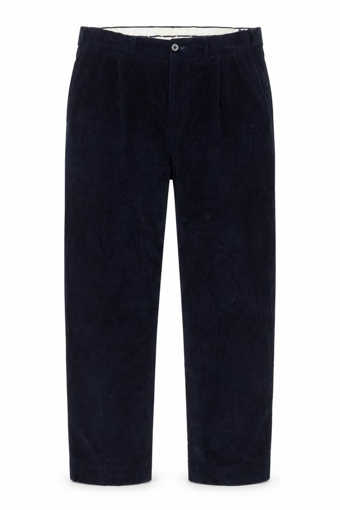 Mens UK Size 38 Maine New England  Corduroy Trousers Black Trousers