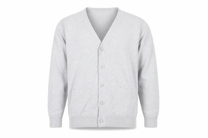 Mens UK Size L Cotton Traders Grey Cardigan Jumper