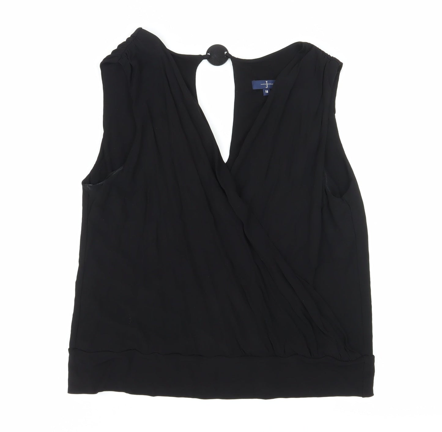 John Lewis Women's Black Wrap Blouse Size 18