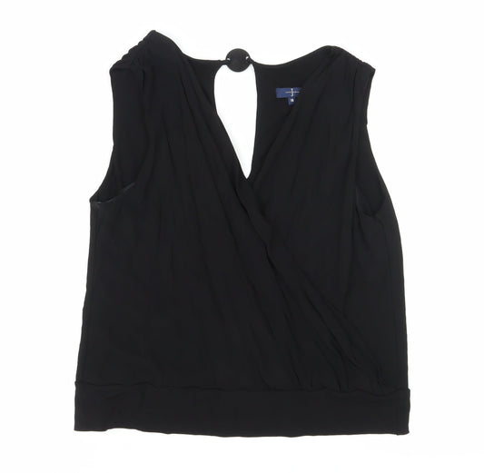 John Lewis Women's Black Wrap Blouse Size 18