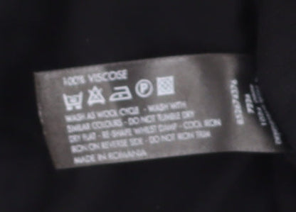 John Lewis Women's Black Wrap Blouse Size 18