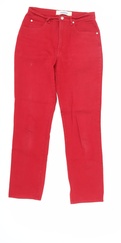 Calamity Jane's Women's Red Straight Jeans Size 12