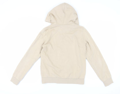 H&M Women's Beige XS Full Zip Hoodie with Hood