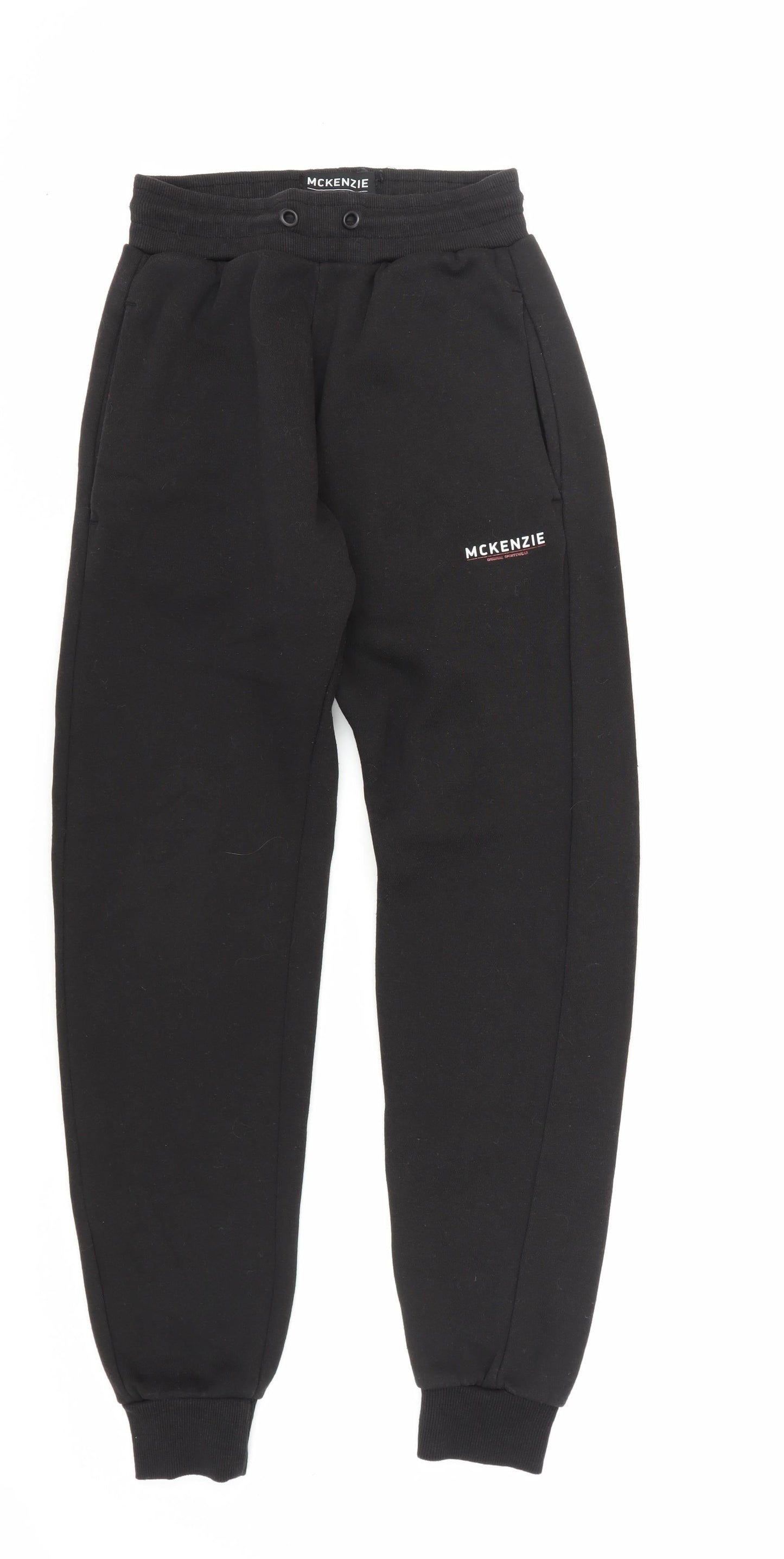 McKenzie Men's Black Jogger Trousers, Medium, Pockets, Fleece