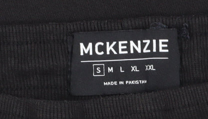 McKenzie Men's Black Jogger Trousers, Medium, Pockets, Fleece