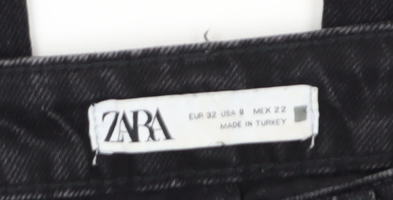 Zara Women's Black Straight Jeans Size 4