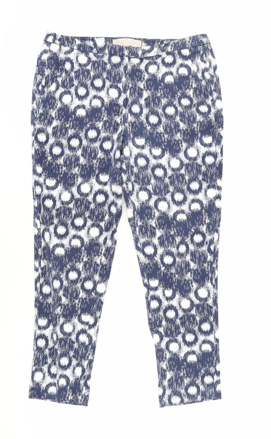 Womens UK Size M Fenn Wright Manson Regular Fit  Blue Trousers