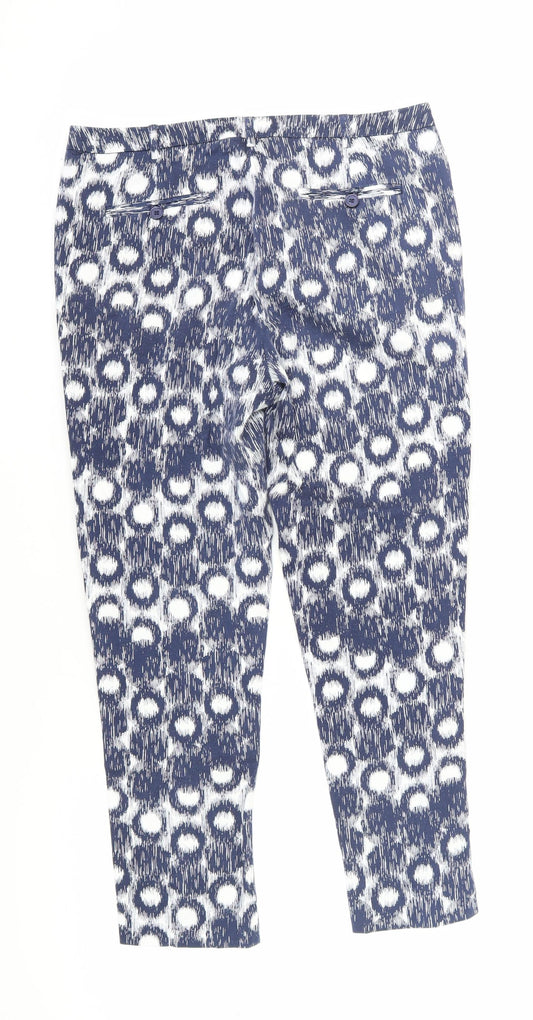 Womens UK Size M Fenn Wright Manson Regular Fit  Blue Trousers