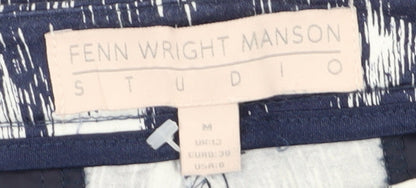 Womens UK Size M Fenn Wright Manson Regular Fit  Blue Trousers