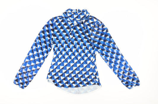 Karen Millen Women's Blue Geometric Tunic, Size 10