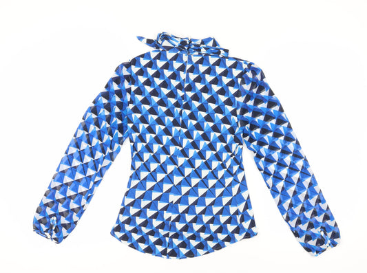 Karen Millen Women's Blue Geometric Tunic, Size 10